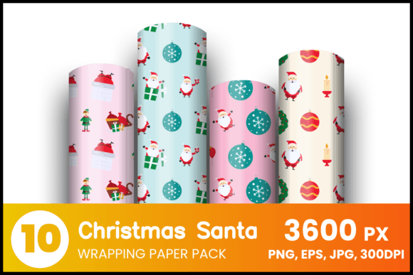 Download Christmas Santa Wrapping Paper - Premium Bundle