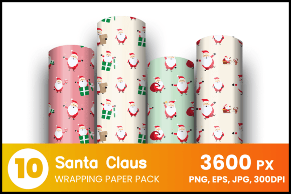 Download Santa Claus Wrapping Paper - Premium Bundle