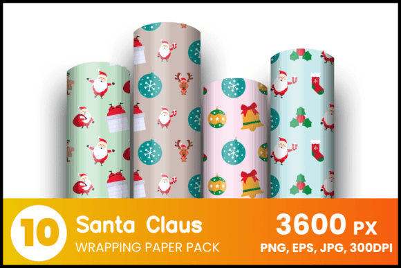 Download Santa Claus Wrapping Paper - Premium Resources