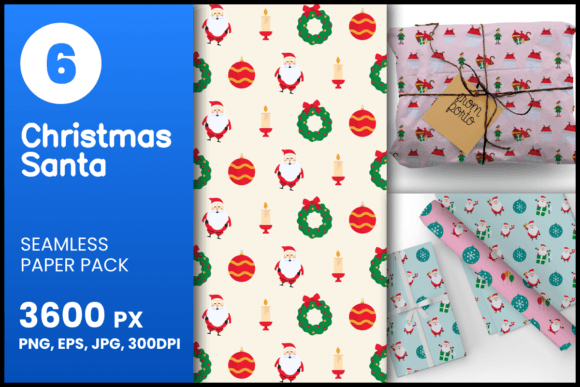 Download Christmas Santa Seamless Patterns - Premium Resources