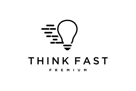 Download Think Fast Light Bulb Creative Design - Premium Resources